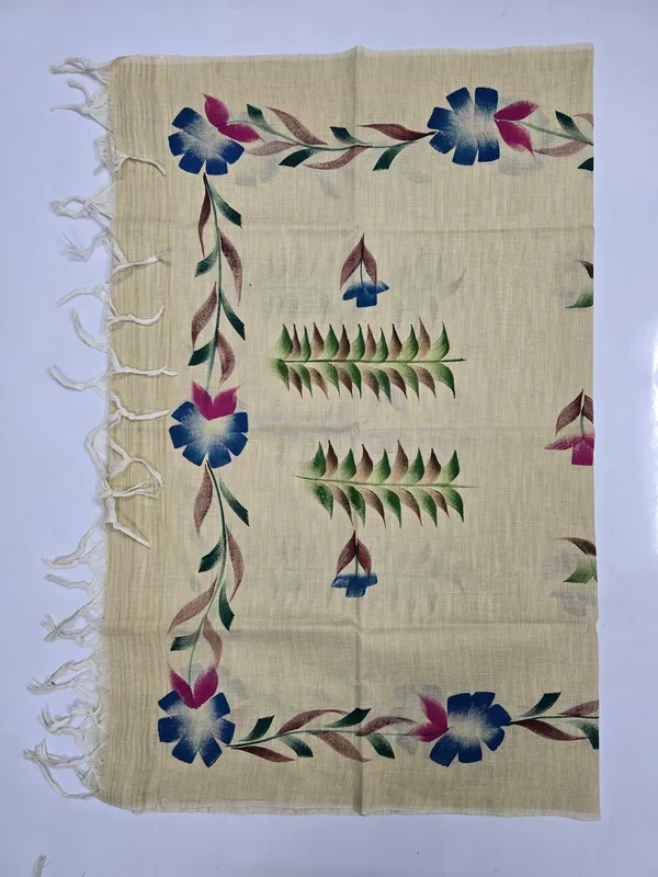 Beige_Cotton_Khadi_Dupatta_For_Women