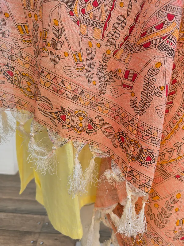 Light_Orange_Cotton_Dupatta_For_Women