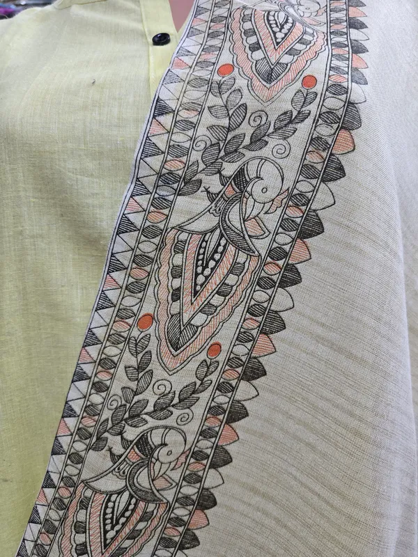 Beige_Cotton_Khadi_Dupatta_For_Women