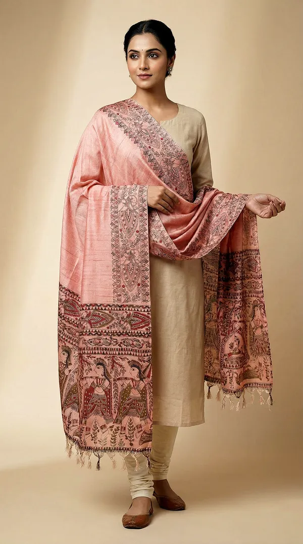 Light_Orange_Cotton_Dupatta_For_Women