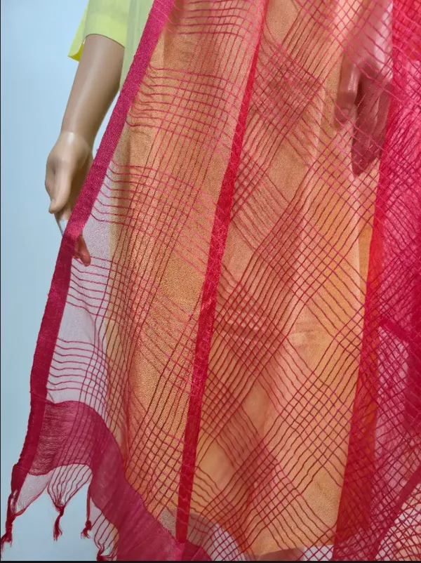 Pink_Cotton_Khadi_Dupatta_For_Women