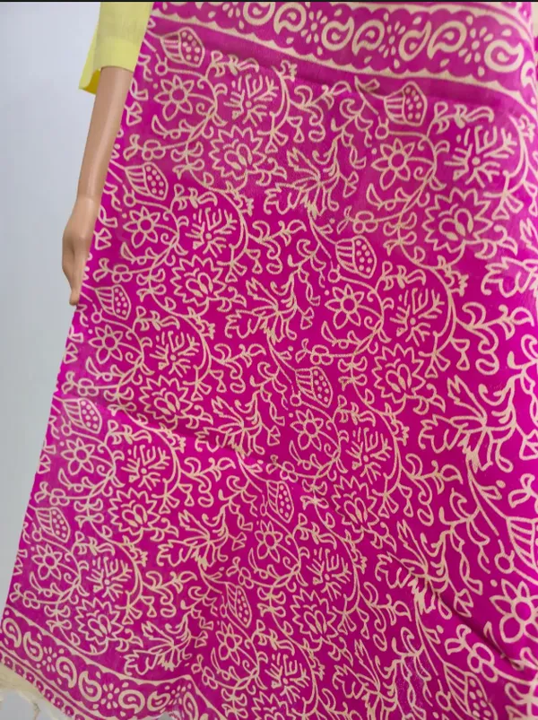 Pink_And_Cream_Cotton_Khadi_Dupatta_For_Women