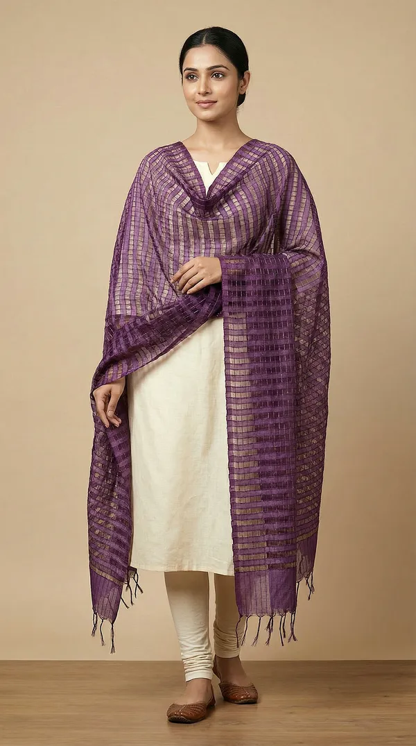 Purple_Silk_Dupatta_For_Women