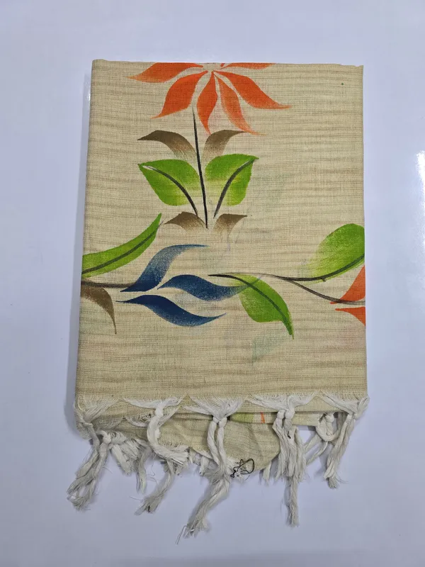 Beige_Cotton_Khadi_Dupatta_For_Women