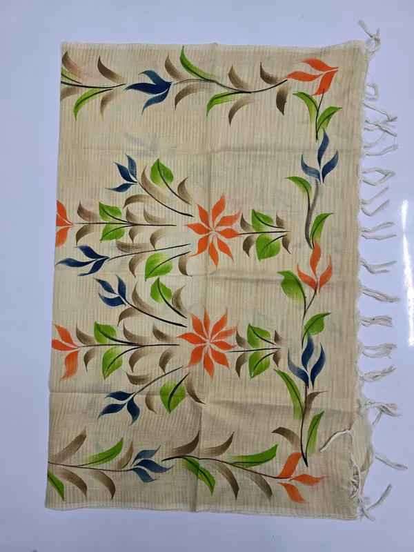 Beige_Cotton_Khadi_Dupatta_For_Women