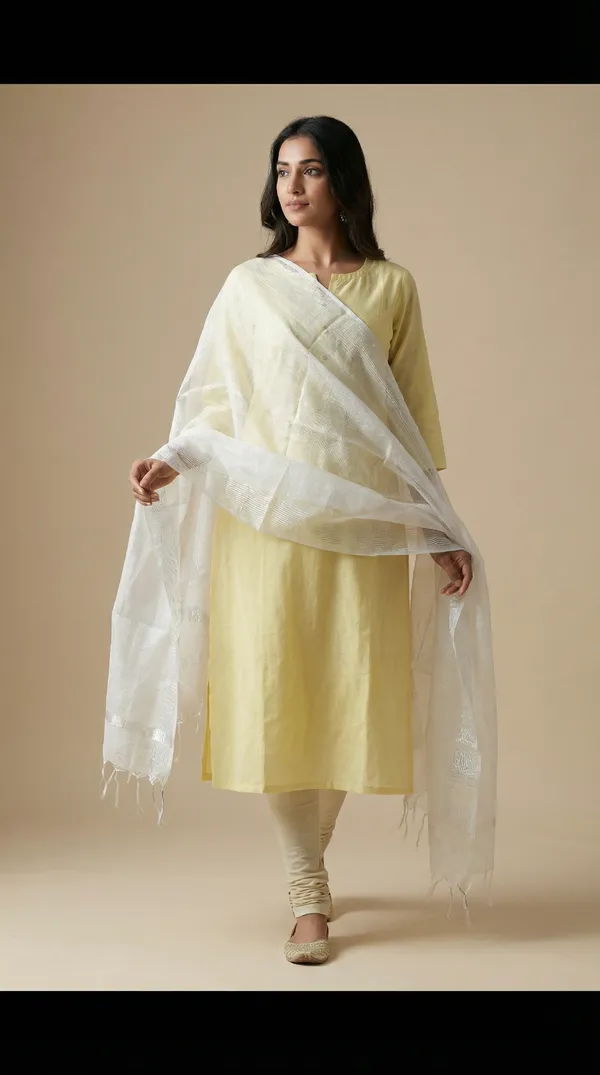 Off_White_Silk_Dupatta_For_Women