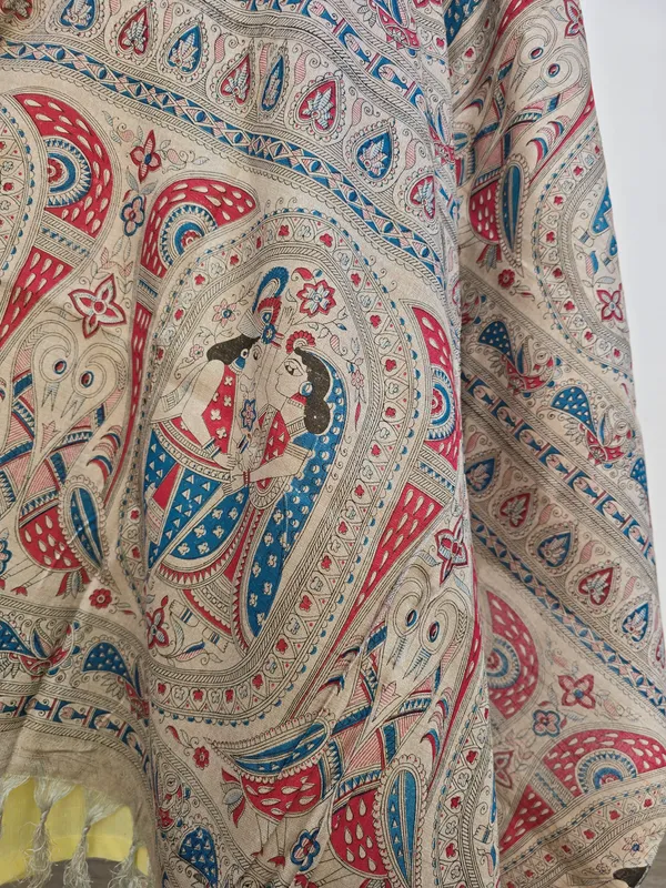 Cream_Cotton_Dupatta_For_Women