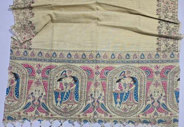 Beige_Cotton_Khadi_Dupatta_For_Women
