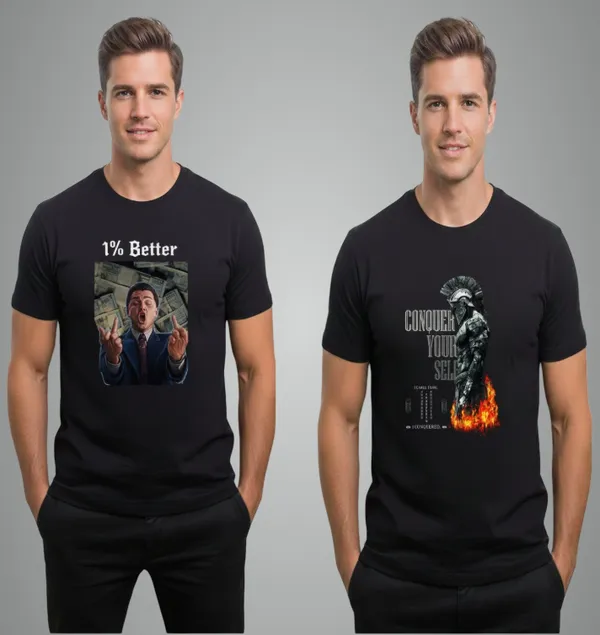 Black_Cotton_T-Shirt_For_Unisex_(_Combo_of_2_)