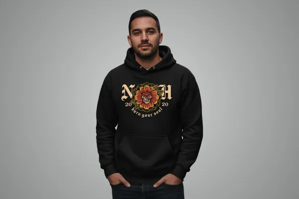 Black_Cotton_Hoodie_For_Unisex
