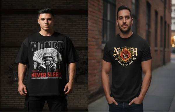 Black_Cotton_T-Shirt_For_Unisex_(_Combo_of_2_)