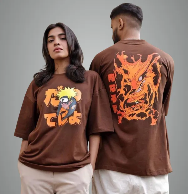 Brown_Cotton_T-Shirt_For_Unisex