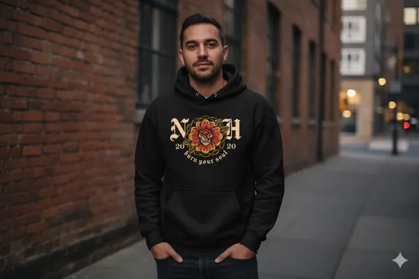 Black_Cotton_Hoodie_For_Unisex