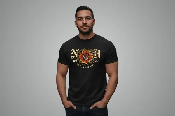 Black_Cotton_T-Shirt_For_Unisex