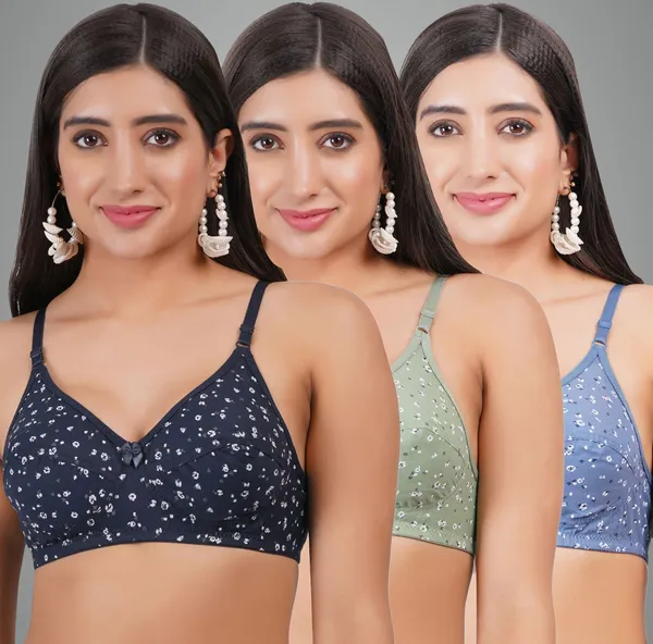 Navy_Blue,_Blue_And_Green_Aashi_Everyday_Non_Padded_Bra_For_Women_Pack_Of_3