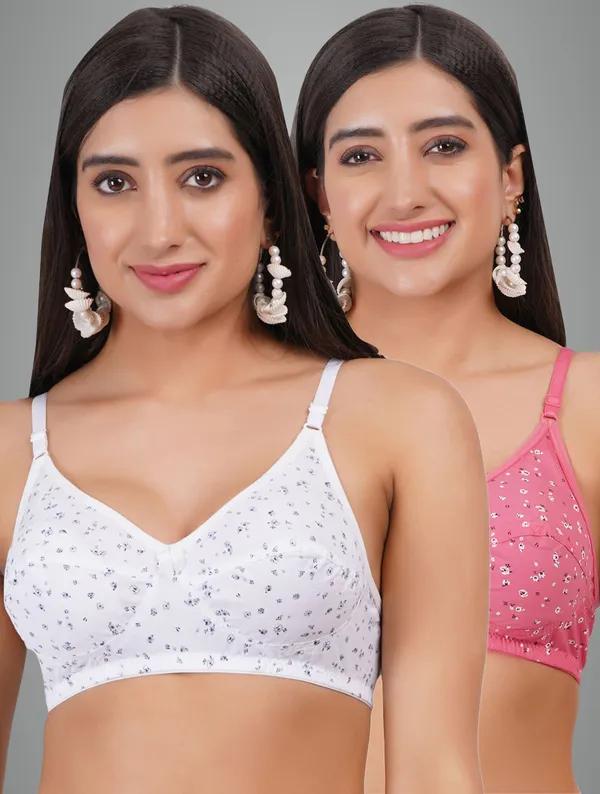 White_And_Pink_Aashi_Everyday_Non_Padded_Bra_For_Women_Pack_Of_2