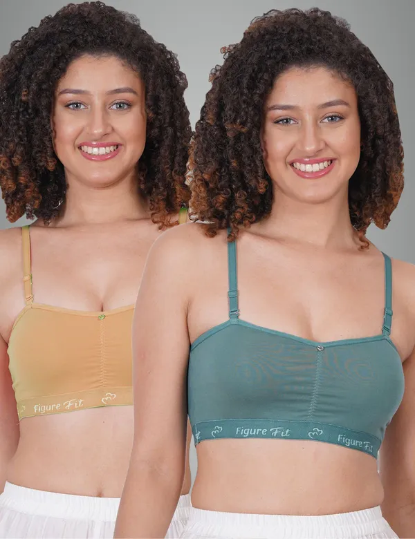 Sea_Green_And_Neude_Alexasportsmino_Sports_Lightly_Padded_Bra_For_Women_Pack_Of_2