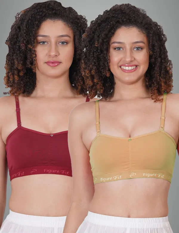 Neude_And_Maroon_Alexasportsmino_Sports_Lightly_Padded_Bra_For_Women_Pack_Of_2