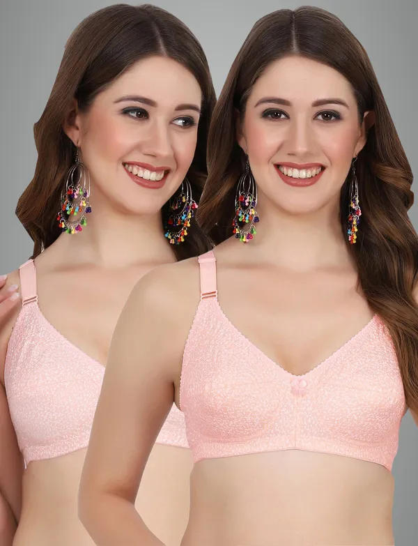 Orange_And_Peach_Alishabramino_Minimizer_Non_Padded_Bra_For_Women_Pack_Of_2