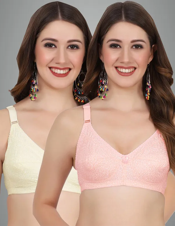 Orange_And_Skin_Alishabramino_Minimizer_Non_Padded_Bra_For_Women_Pack_Of_2