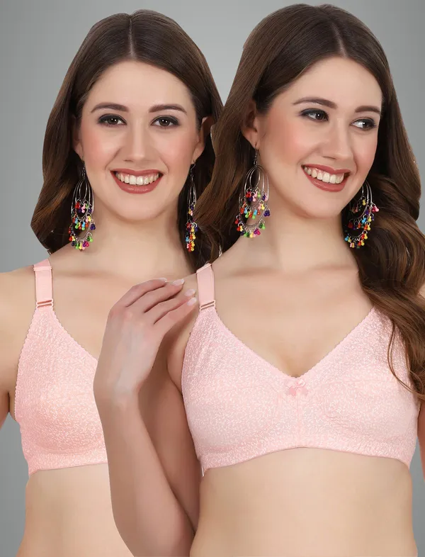 Peach_And_Orange_Alishabramino_Minimizer_Non_Padded_Bra_For_Women_Pack_Of_2