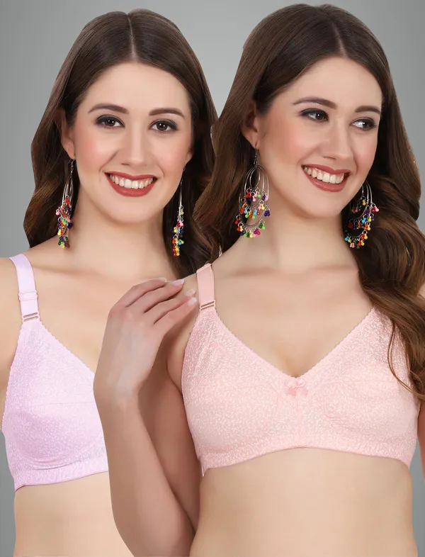 Peach_And_Pink_Alishabramino_Minimizer_Non_Padded_Bra_For_Women_Pack_Of_2