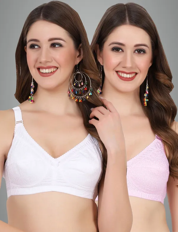Pink_And_White_Alishabramino_Minimizer_Non_Padded_Bra_For_Women_Pack_Of_2