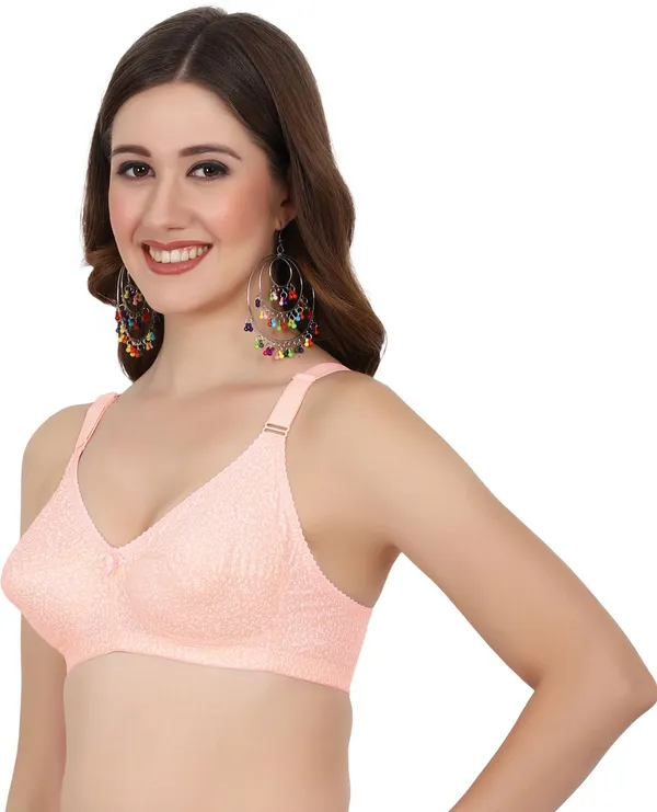 White_And_Orange_Alishabramino_Minimizer_Non_Padded_Bra_For_Women_Pack_Of_2