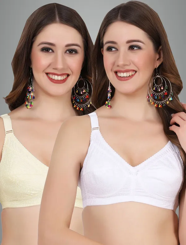 White_And_Skin_Alishabramino_Minimizer_Non_Padded_Bra_For_Women_Pack_Of_2
