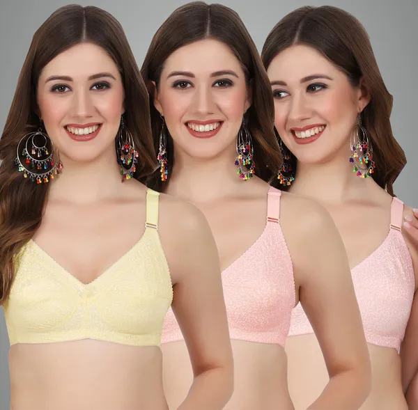 Lemon,_Orange_And_Peach_Alisha_M_Shape_Minimizer_Non_Padded_Bra_For_Women_Pack_Of_3