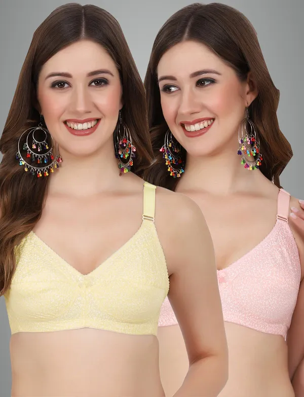 Lemon_And_Peach_Alisha_M_Shape_Minimizer_Non_Padded_Bra_For_Women_Pack_Of_2