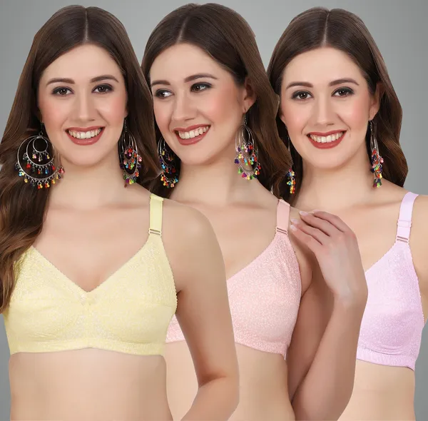 Lemon,_Peach_And_Pink_Alisha_M_Shape_Minimizer_Non_Padded_Bra_For_Women_Pack_Of_3