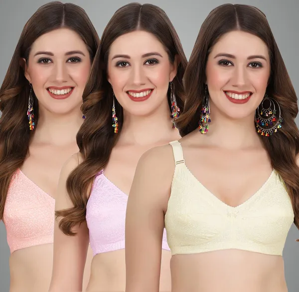 Orange,_Pink_And_Skin_Alisha_M_Shape_Minimizer_Non_Padded_Bra_For_Women_Pack_Of_3