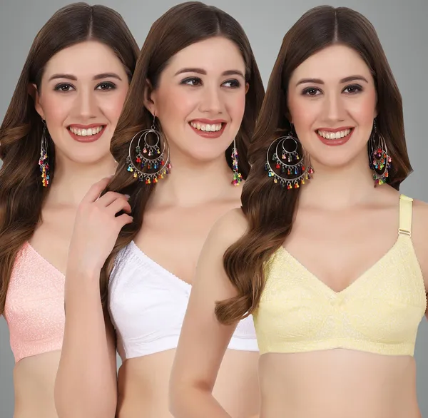 Orange,_White_And_Lemon_Alisha_M_Shape_Minimizer_Non_Padded_Bra_For_Women_Pack_Of_3