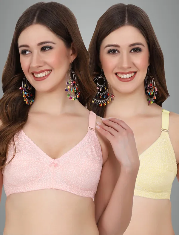 Peach_And_Lemon_Alisha_M_Shape_Minimizer_Non_Padded_Bra_For_Women_Pack_Of_2