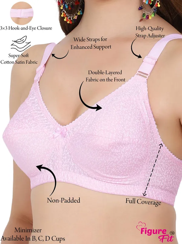 Pink,_Skin_And_White_Alisha_M_Shape_Minimizer_Non_Padded_Bra_For_Women_Pack_Of_3