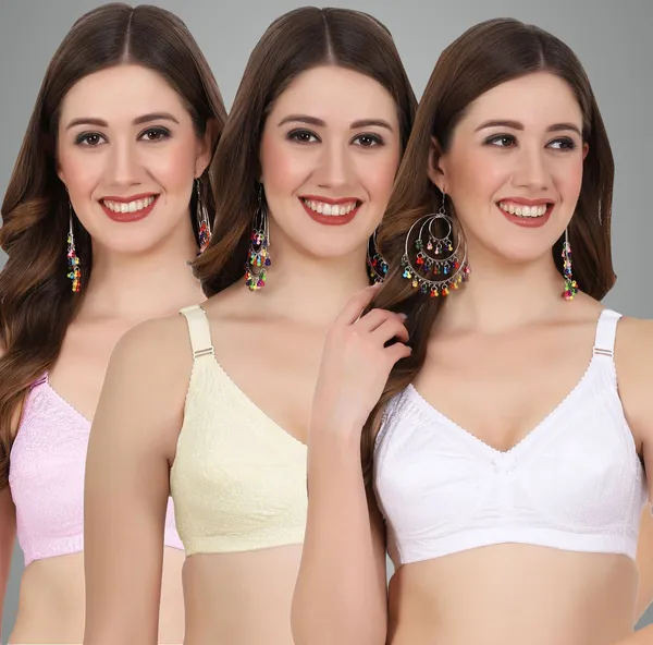 Pink,_Skin_And_White_Alisha_M_Shape_Minimizer_Non_Padded_Bra_For_Women_Pack_Of_3
