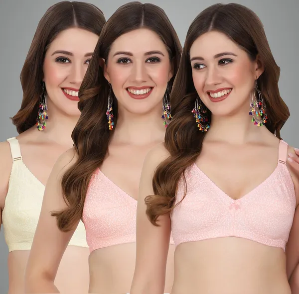 Skin,_Orange_And_Peach_Alisha_M_Shape_Minimizer_Non_Padded_Bra_For_Women_Pack_Of_3