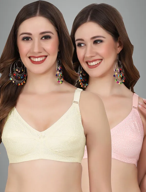 Skin_And_Peach_Alisha_M_Shape_Minimizer_Non_Padded_Bra_For_Women_Pack_Of_2