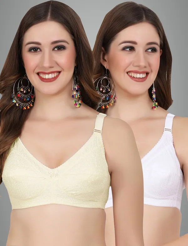 Skin_And_White_Alisha_M_Shape_Minimizer_Non_Padded_Bra_For_Women_Pack_Of_2