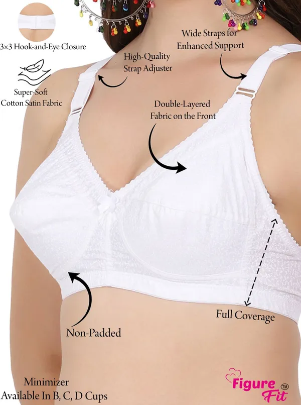 White_Alisha_M_Shape_Minimizer_Non_Padded_Bra_For_Women