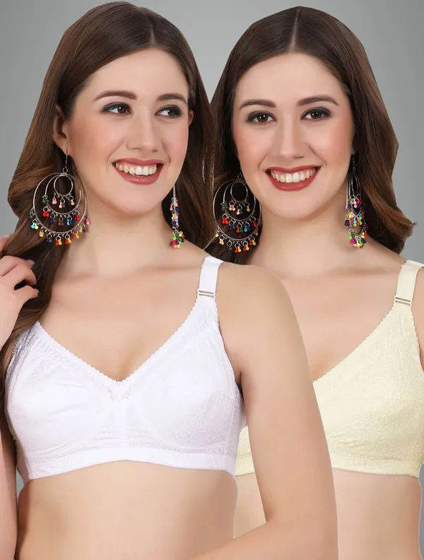 White_And_Skin_Alisha_M_Shape_Minimizer_Non_Padded_Bra_For_Women_Pack_Of_2