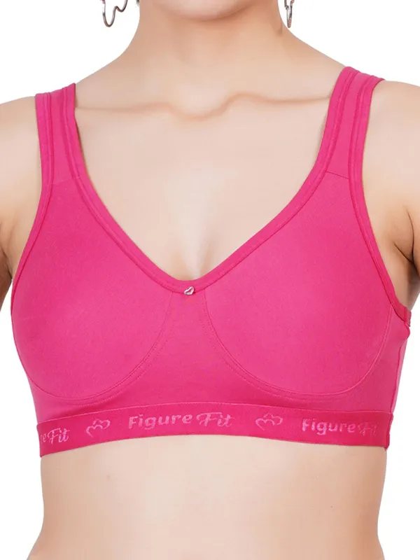 Magenta_Amaze_Sports_Non_Padded_Bra_For_Women
