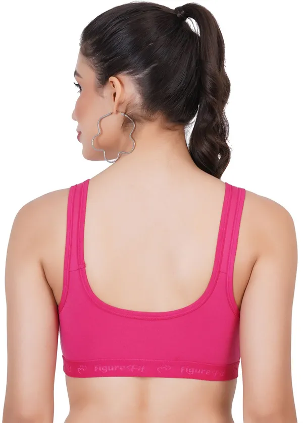Magenta_Amaze_Sports_Non_Padded_Bra_For_Women