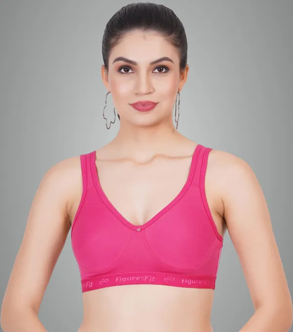 Magenta_Amaze_Sports_Non_Padded_Bra_For_Women