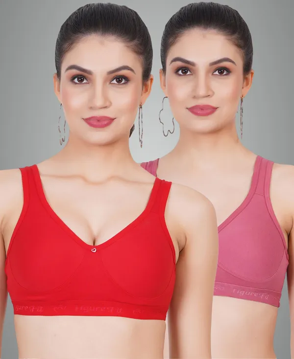 Red_And_Onion_Amaze_Sports_Non_Padded_Bra_For_Women_Pack_Of_2