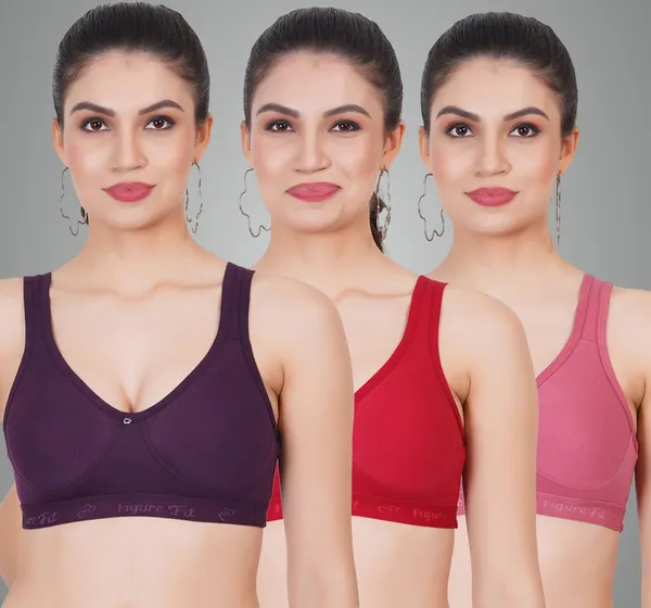 Wine,_Maroon_And_Onion_Amaze_Sports_Non_Padded_Bra_For_Women_Pack_Of_3