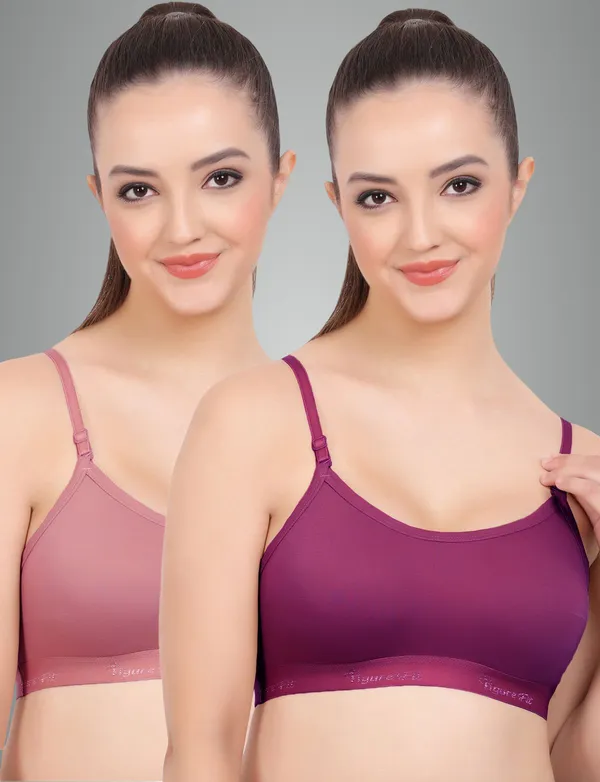 Wine_And_Onion_Sports_Non_Padded_Bra_For_Women_Pack_Of_2