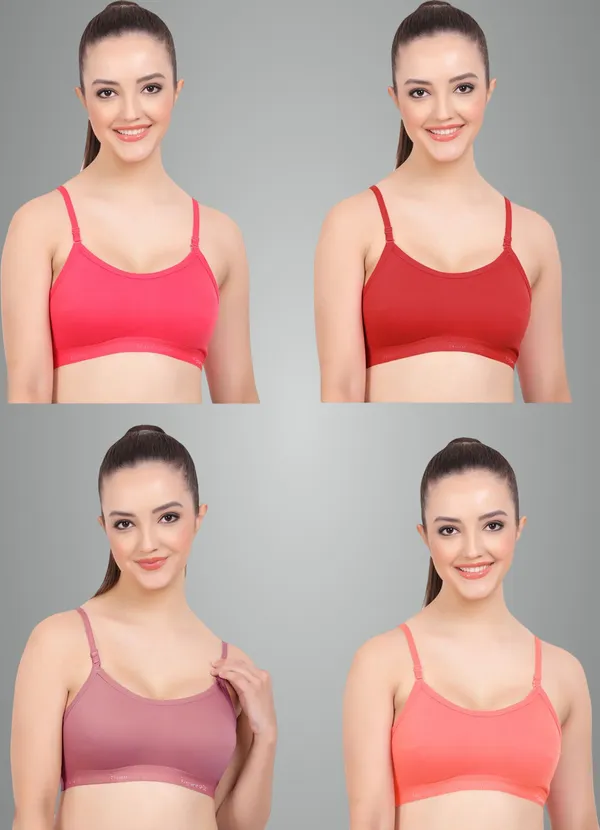 Magenta,_Maroon,_Onion_And_Carrot_Cherry_Sports_Non_Padded_Bra_For_Women_Pack_Of_4