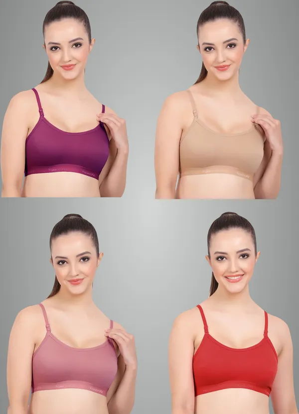 Wine,_Skin,_Maroon_And_Onion_Cherry_Sports_Non_Padded_Bra_For_Women_Pack_Of_4